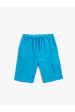 Koton Cotton Shorts. Elastic Waist And A Drawstring.