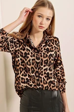 Bigdart 3721 Graphic Patterned Shirt - C. Brown