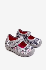 Slippers Ballet dancers Befado Cats 109P261 Grey