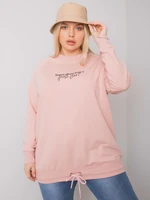 Dust pink women's sweatshirt larger size