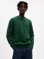 Green men's sweater with a blend of GAP wool