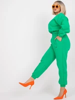 Green tracksuit larger size with Maleah pants