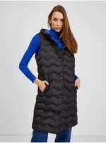 Black women's quilted vest ORSAY