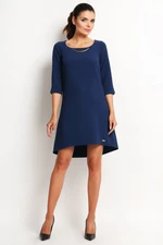 Awama Woman's Dress A125 Navy Blue