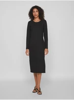 VILA Armerone Black Ladies Midishdress - Ladies