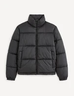 Black Men's Winter Quilted Jacket Celio Fuparigi