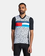 Black and white men's sports patterned T-shirt Kilpi RIVAL