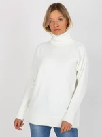 White simple turtleneck in a loose cut RUE PARIS