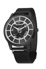 Polo Air Mechanical Look Magnet Strap Men's Wristwatch Black Color