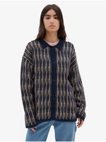 Navy blue women's patterned cardigan VANS ALTA CHUNKY KNIT CARD - Women's