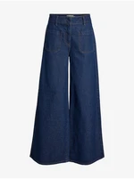 Women's wide-leg jeans VILA Viflora - Women in Navy Blue