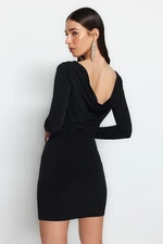 Trendyol Black Reversible Elegant Evening Dress