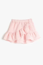 Koton Girl's Pink Striped Skirt