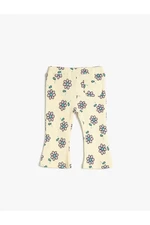 Koton Flare Leggings Floral Pocket Detail Cotton