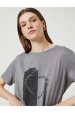 Koton T-Shirt - Gray - Regular fit