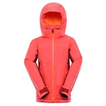 Kids ski jacket with membrane ALPINE PRO GAESO diva pink