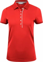 Kjus Womens Sia Polo S/S Cosmic Red 40 Polo košeľa