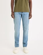 Light blue men's straight fit jeans Celio C15