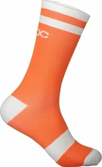 POC Lure MTB Long Sock Zink Orange/Hydrogen White M Calcetines de ciclismo