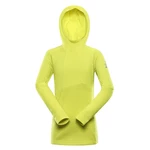 Neon green children's functional sweatshirt ALPINE PRO Gorfo