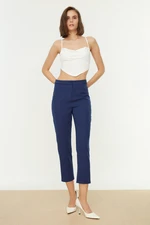 Trendyol Navy Blue Cigarette Woven Trousers