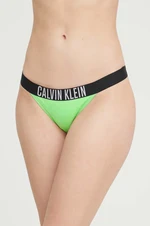 Brazílske plavkové nohavičky Calvin Klein zelená farba