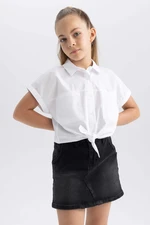 DEFACTO Crop Short Sleeve Shirt