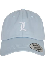 Letter light blue low profile cap L