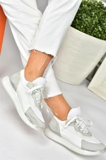 Fox Shoes White/gray Suede Casual Sneakers Sneakers