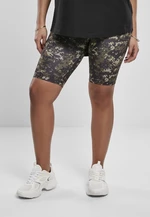 Women's High Waist Camo Tech Cycle Shorts in Wooden Digital Camouflage