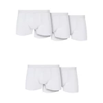Pevné boxerky z organické bavlny 5-balení bílá+bílá+bílá+bílá+bílá