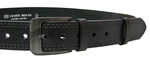 Penny Belts Pánský kožený opasek Jeans 02-2-60 Black 90 cm