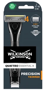 WILKINSON SWORD Sword Quattro Essential Precision Trimmer - holicí strojek  + 1 náhradní hlavice