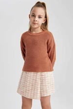 DEFACTO Girl Regular Fit Crew Neck Pullover