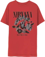 Nirvana Camiseta de manga corta Heart-Shaped Box Rojo M