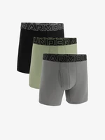 Set of three Under Armour M UA Perf Cotton 6in boxer shorts