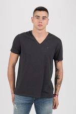 Tommy Jeans T-Shirt - TOMMY HILFIGER TJM ORIGINAL TRIBLEND V NECK TEE black