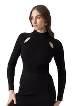 Vero Moda Dámsky sveter VMKARIS 10290675 Black XL