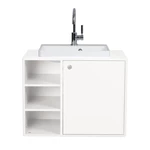 Biała wisząca szafka pod umywalkę 80x62 cm Color Bath – Tom Tailor