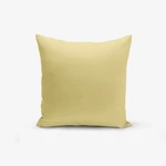 Musztardowa poszewka na poduszkę Minimalist Cushion Covers Düz, 45x45 cm