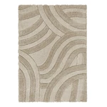 Beżowy dywan tkany ręcznie z włókien z reyklingu 200x290 cm Velvet – Flair Rugs