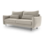 Beżowa sofa rozkładana ze schowkiem Cosmopolitan Design Vermont