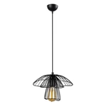 Czarna lampa wisząca Squid Lighting Root, wys. 117 cm