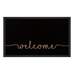 Czarna wycieraczka Hanse Home Cozy Welcome, 45x75 cm