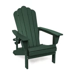 Zielony plastikowy fotel ogrodowy Adirondack – Bonami Selection
