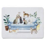 Zestaw 4 korkowych mat stołowych 21.5x29 cm Cooksmart ® Curious Cats