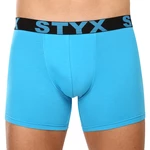 Pánské boxerky Styx long sportovní guma světle modré