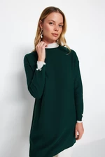 Trendyol Dark Green Sleeves Pearl Detailed Knitwear Sweater