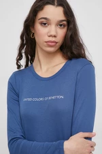 Bavlněné tričko s dlouhým rukávem United Colors of Benetton