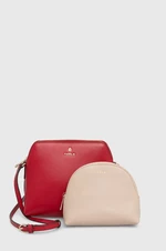 Kožená kabelka Furla růžová barva